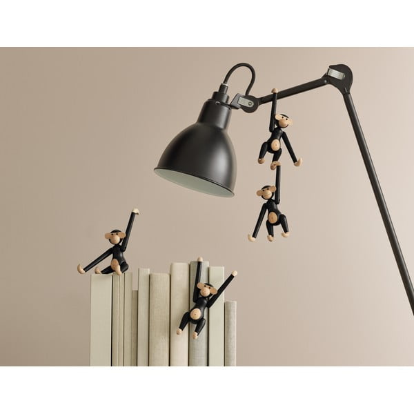 Soška z masivního dubového dřeva Kay Bojesen Denmark Monkey Hanging-image-3