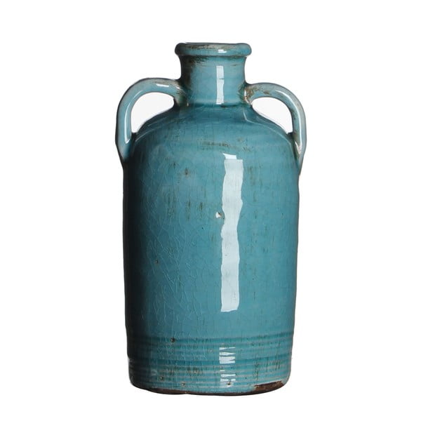 Keramická váza Sil Turquoise, 20x10 cm