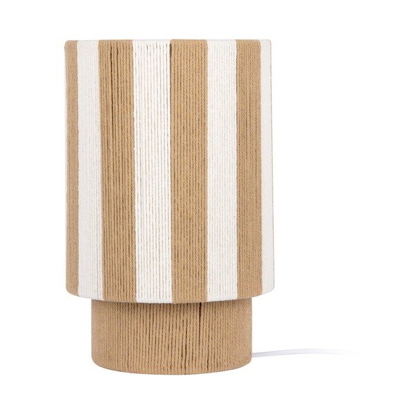 Bílá/v přírodní barvě provazová stolní lampa (výška 35 cm) Vienna Stripes – Leitmotiv