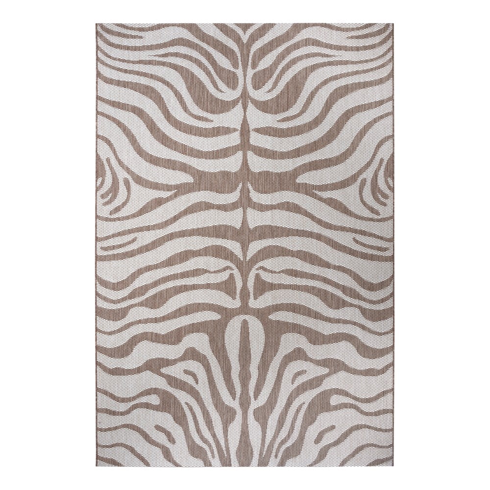 Hnědo-béžový venkovní koberec Ragami Safari, 160 x 230 cm