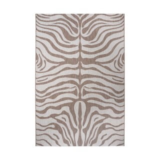 Hnědo-béžový venkovní koberec Ragami Safari, 80 x 150 cm