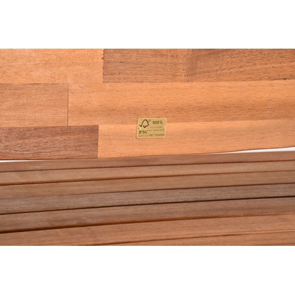 Hnědá dřevěná zahradní lavice Hadia – Garden Pleasure-image-4