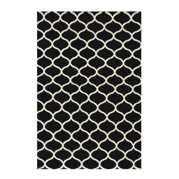 Ručně tkaný koberec Alize Black, 155x240 cm