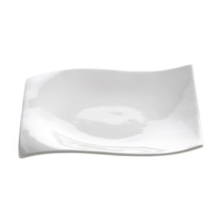 Bílý porcelánový dezertní talíř Maxwell & Williams Motion, 18 x 18 cm