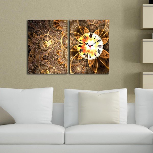 Nástěnné obrazové hodiny Clock, 60 x 38 cm-image-1