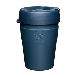 Tmavě modrý cestovní hrnek s víčkem KeepCup Spruce Thermal, 340 ml