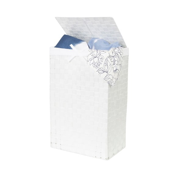 Bílý koš na prádlo s víkem Compactor Laundry Basket Linen, výška 60 cm-image-2