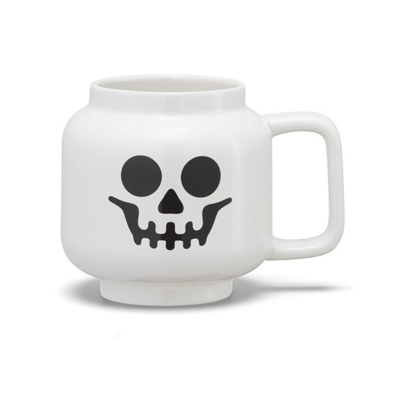 Bílý keramický dětský hrnek na latte 255 ml Skeleton – LEGO®