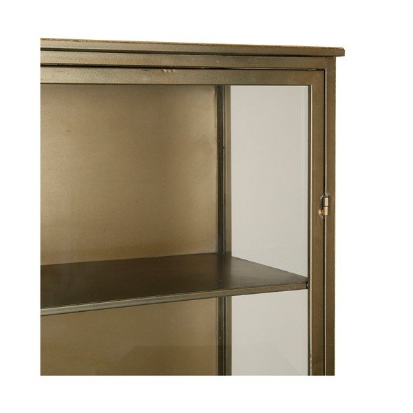 Kovová vitrína ve zlaté barvě 47,5x170 cm Dagenham – Côté Table-image-3