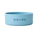 Světle modrá dětská miska Design Letters Mini Darling, ø 11 cm