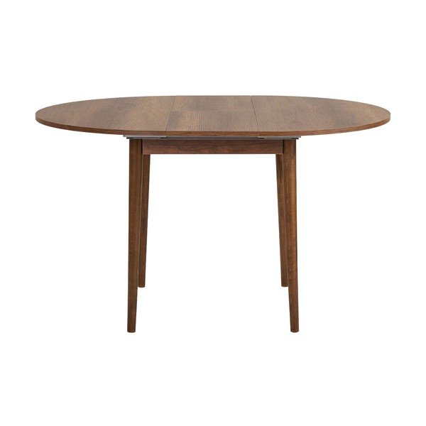 Kulatý rozkládací jídelní stůl s přídavnou deskou v dekoru ořechu ø 100 cm Viona – Kalune Design-image-4
