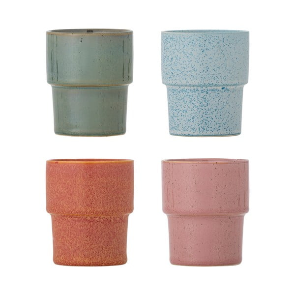 Šálky v sadě 4 ks na espresso z kameniny 150 ml Ewan – Bloomingville