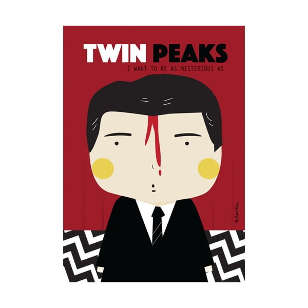 Plakát NiñaSilla Twin Peaks, 21 x 42 cm