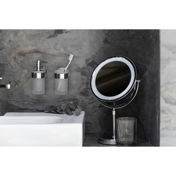 Nástěnný držák s kalíškem na kartáčky Wenko Maribor-image-4