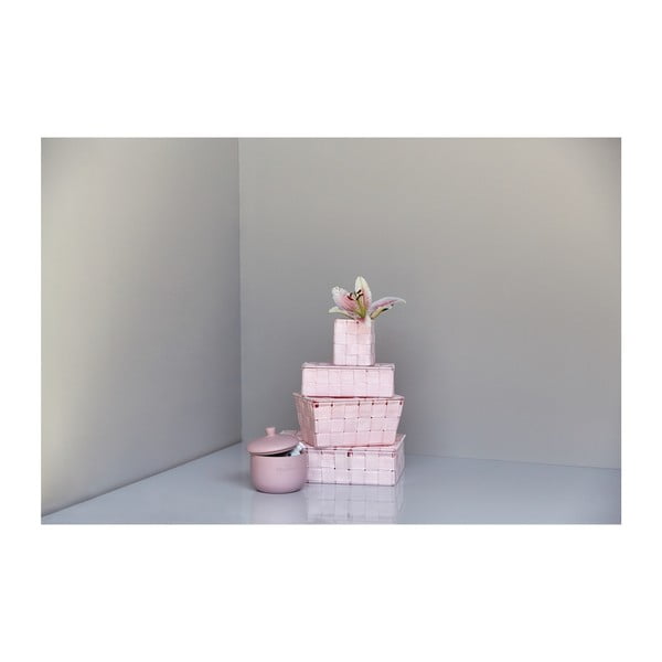 Růžový košík s víkem Wenko Adria-image-4