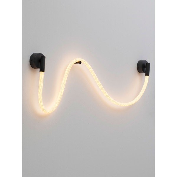 Bílé/matně černé ocelové LED nástěnné svítidlo Ilane – Nova Luce-image-2