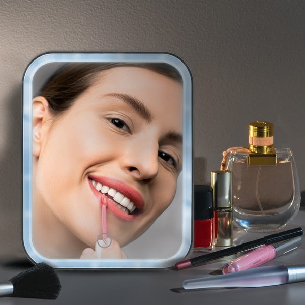 Kosmetické zrcadlo s osvětlením 15x20 cm Ania – MSV-image-1