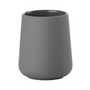 Šedý porcelánový kelímek na zubní kartáčky Nova One - Zone