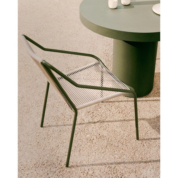 Betonový kulatý zahradní jídelní stůl ø 90 cm Aiguablava – Kave Home-image-2
