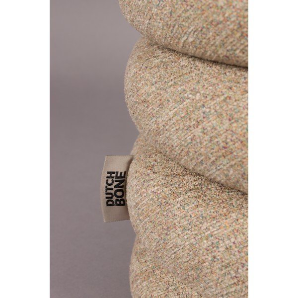 Béžový taburet z textilie bouclé Fern – Dutchbone-image-2