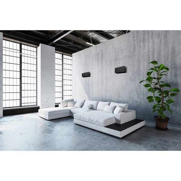 Černé nástěnné svítidlo Sollux Geo Maxi-image-3