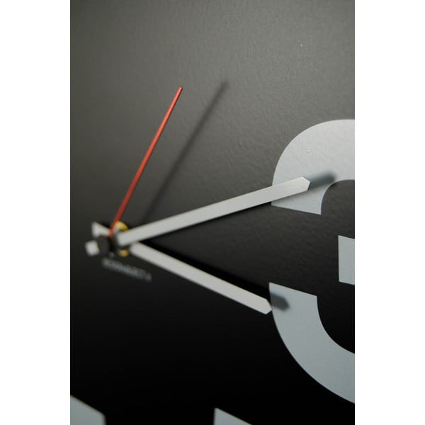 Nástěnné hodiny dESIGNoBJECT.it Numbers Circle Black, 50 x 50 cm -image-1