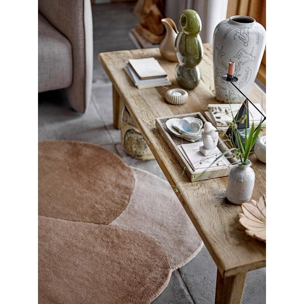 Hnědý vlněný koberec 110x140 cm Denton – Bloomingville-image-2