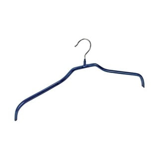 Sada 2 modrých protiskluzových ramínek na oblečení Wenko Hanger Slim