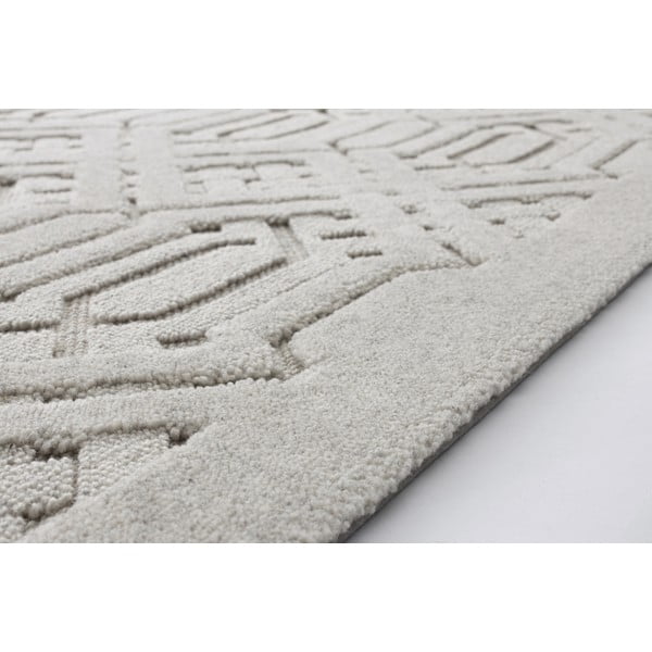 Světle šedý vlněný koberec 160x230 cm Dive – Agnella-image-3