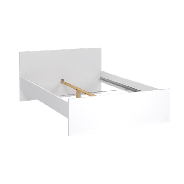 Bílá dvoulůžková postel z dřevotřísky bez roštu 140x200 cm Naia – Tvilum-image-2