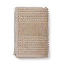 Béžový ručník z bio bavlny 50x100 cm Check – JUNA