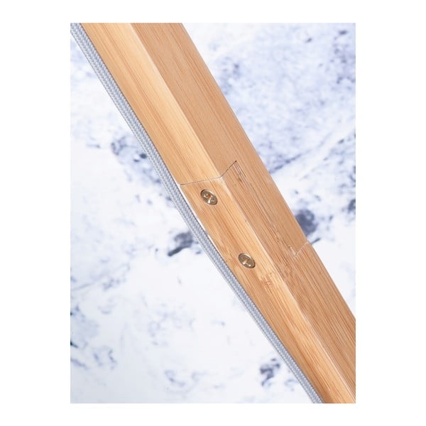 Stojací lampa se zeleným stínidlem a konstrukcí z bambusu Good&Mojo Fuji-image-3