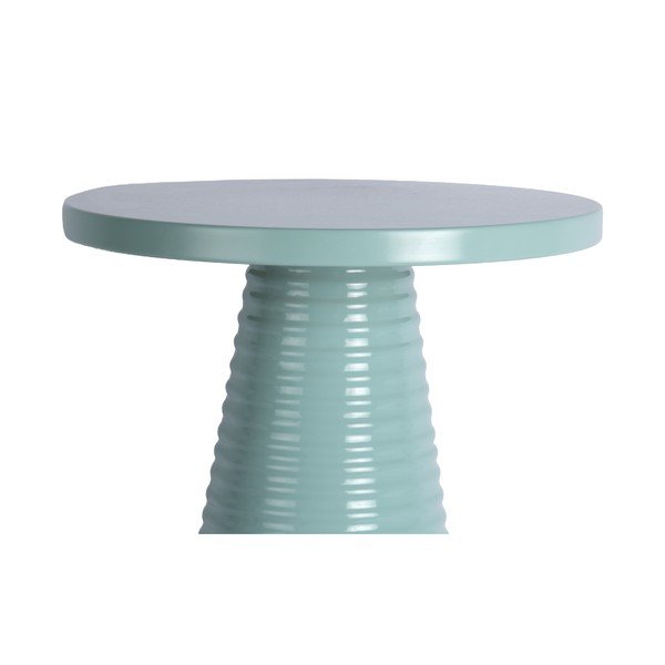 Kovový kulatý odkládací stolek ø 40 cm Catania Ribbed – Leitmotiv-image-2