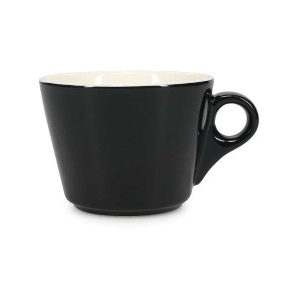 Černý porcelánový šálek na cappuccino 160 ml Barista – BonBistro