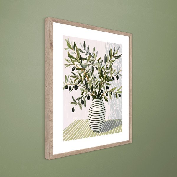 Tištěný obraz s rámem 40x50 cm Olive Bunch II – Styler-image-3