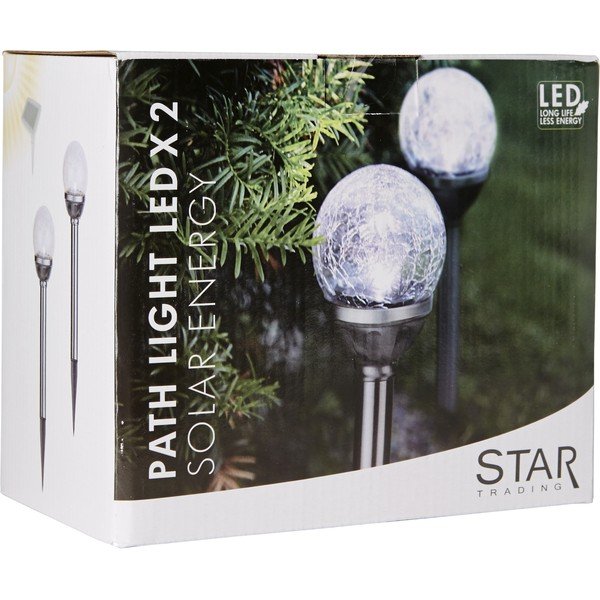LED zapichovací solární venkovní svítidla v sadě 2 ks ø 8 cm Balls – Star Trading-image-3