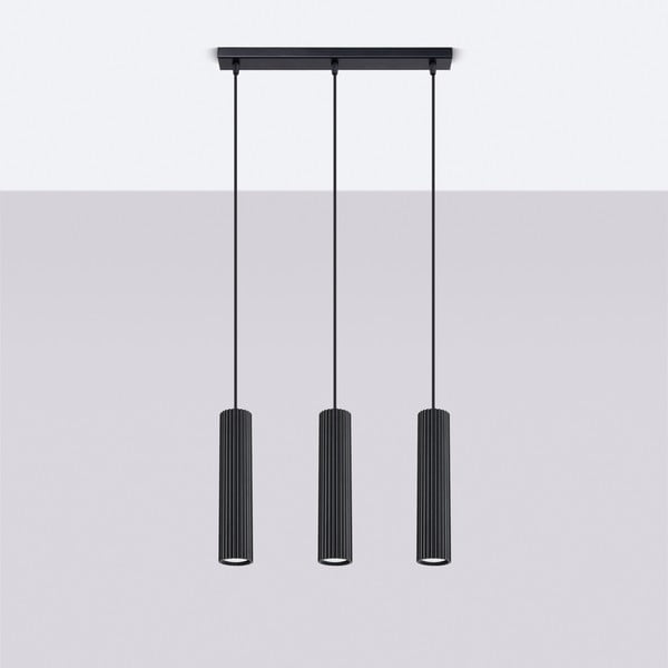 Černé závěsné svítidlo Gleam – Sollux-image-3