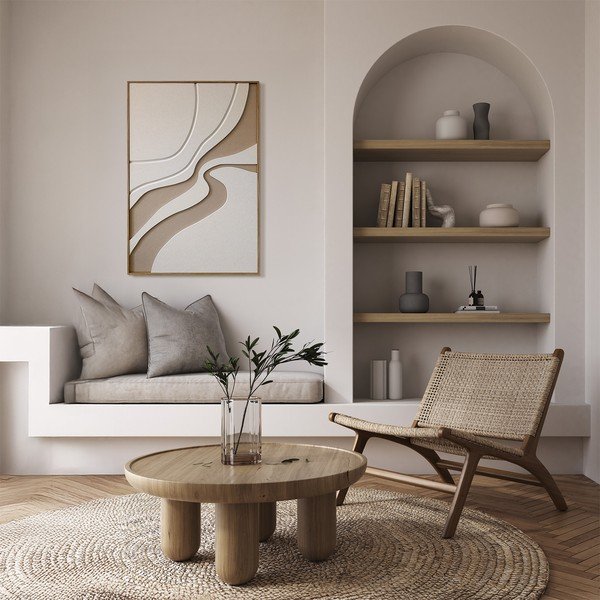 Tištěný obraz s rámem/akustický 62x92 cm Static – Styler-image-1