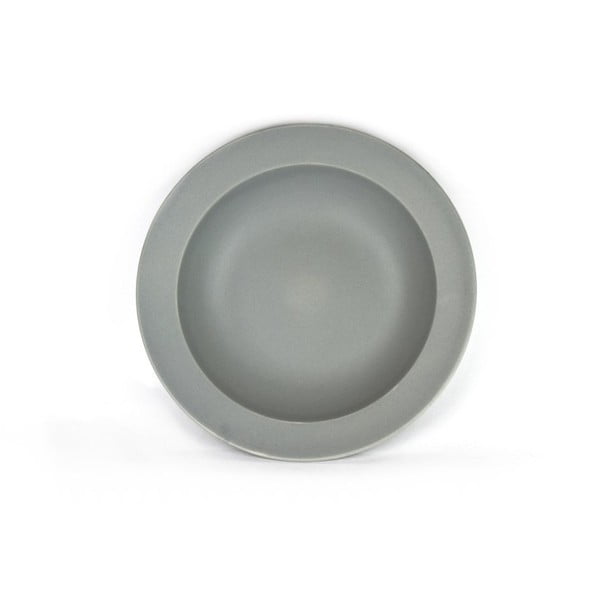 Šedý keramický talíř Made In Japan Basic, ⌀ 21,5 cm