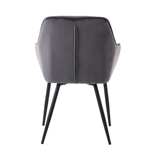 Šedá čalouněná jídelní křesla v sadě 2 ks s područkami Nolan Square – Unique Furniture-image-4