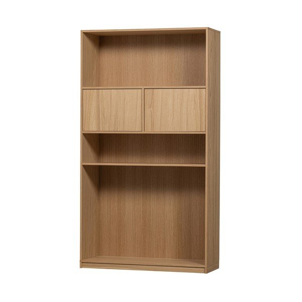 Modulární knihovna v dekoru dubu v přírodní barvě 110x199 cm Modulair – vtwonen