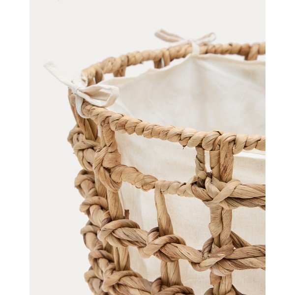 Košíky v sadě 2 ks z vodního hyacintu ø 38x38 cm Dilam – Kave Home-image-3