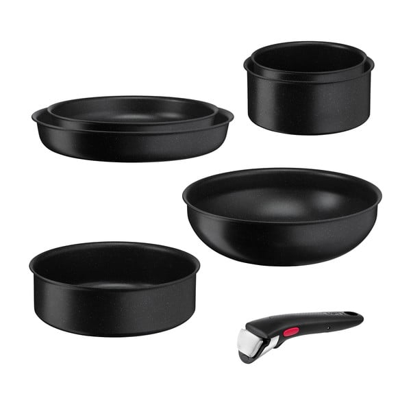 Hliníková sada nádobí 7 ks INGENIO Black stone L3998702 – Tefal-image-4