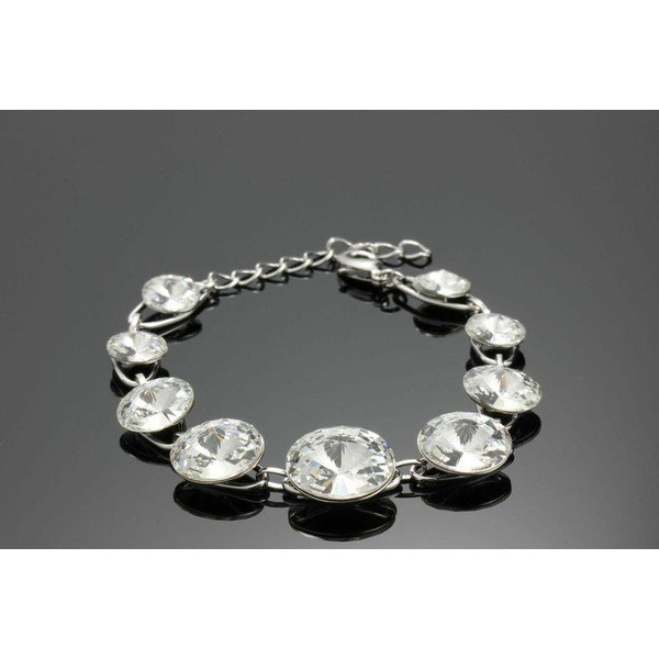 Náramek Swarovski Elements Triple Clear