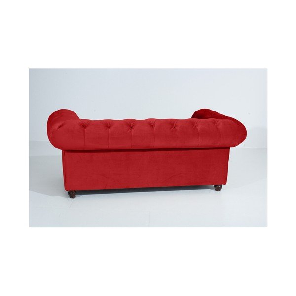 Červená pohovka Max Winzer Orleans Velvet, 196 cm-image-4
