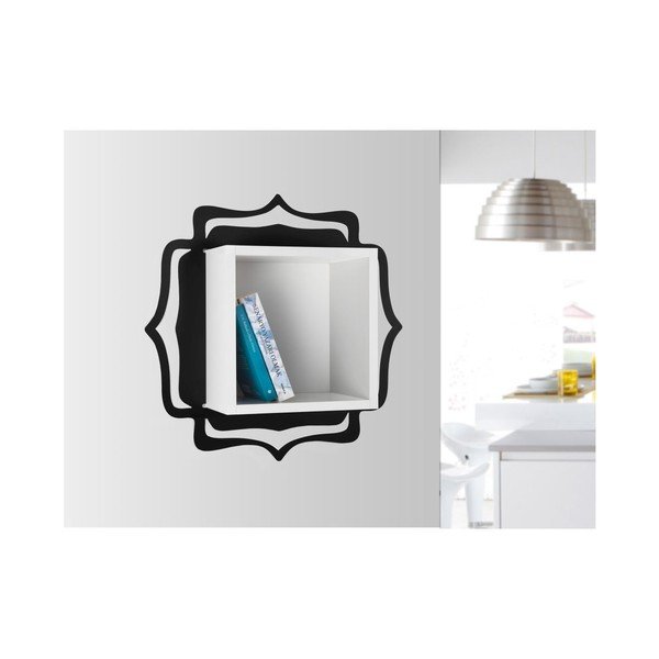 Knižní police Ottoman Black/White-image-1