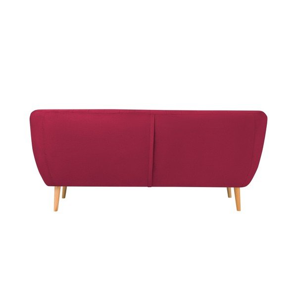 Tmavě růžová sametová pohovka Mazzini Sofas Sardaigne, 188 cm-image-3