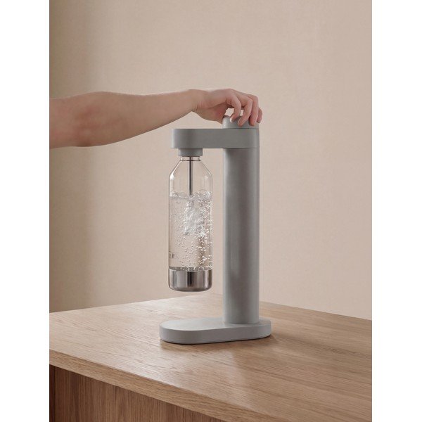 Šedý výrobník sody z nerezové oceli Brus – Stelton-image-1