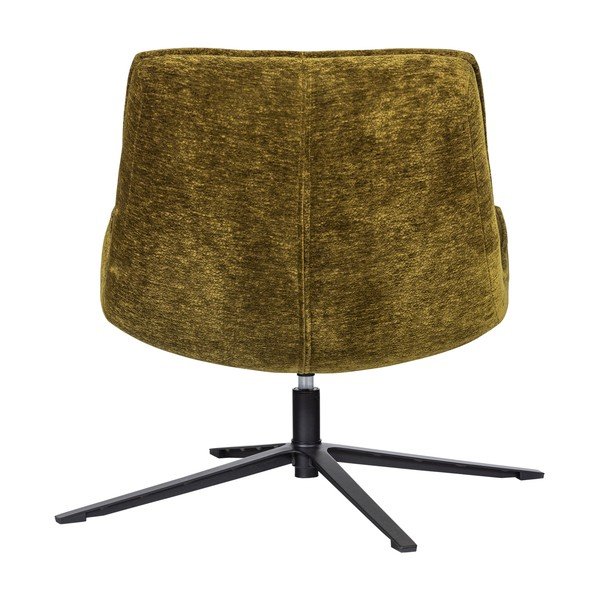 Zelené otočné žinylkové křeslo Maudi – WOOOD-image-4