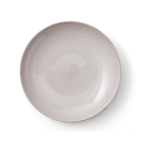 Šedá kameninová servírovací mísa s vnitřní glazurou v růžové barvě Bitz Mensa, průměr 40 cm-image-3